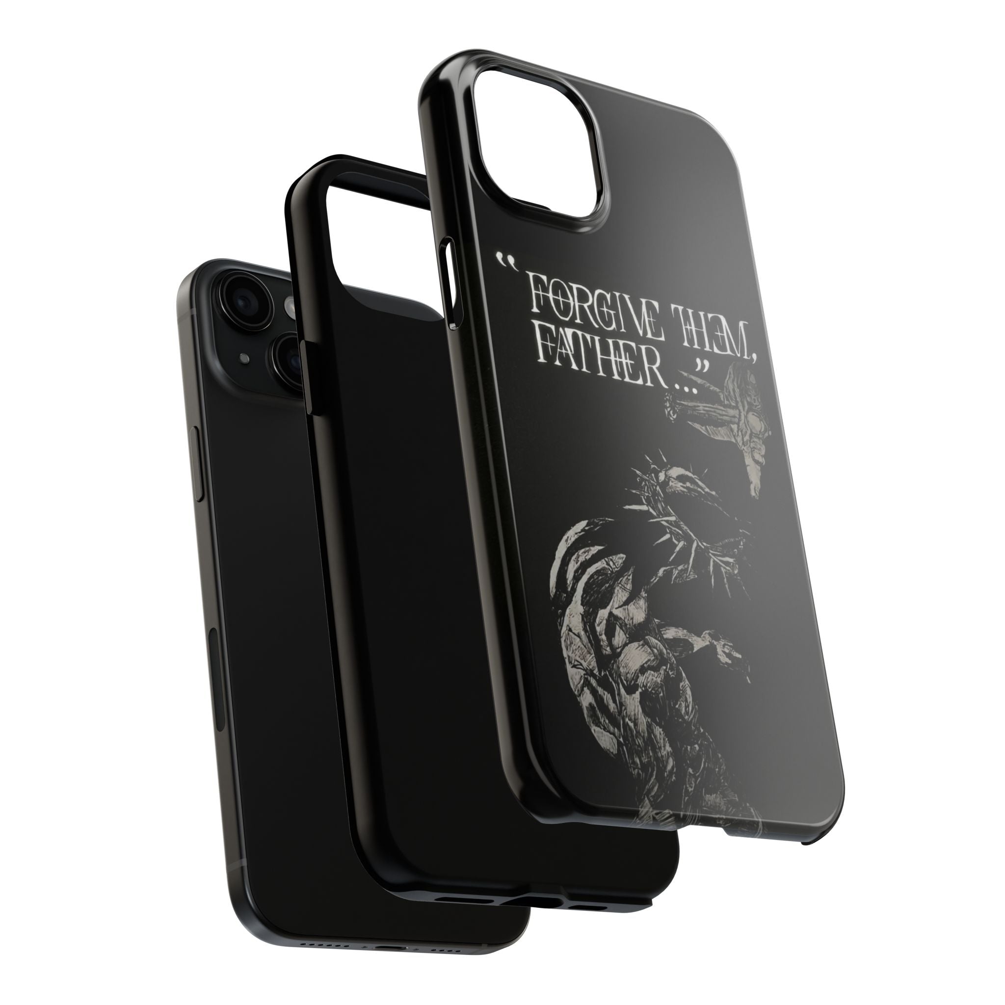 'Father Forgive Them' Tough Phone Case — Protective Christian Message Phone Case