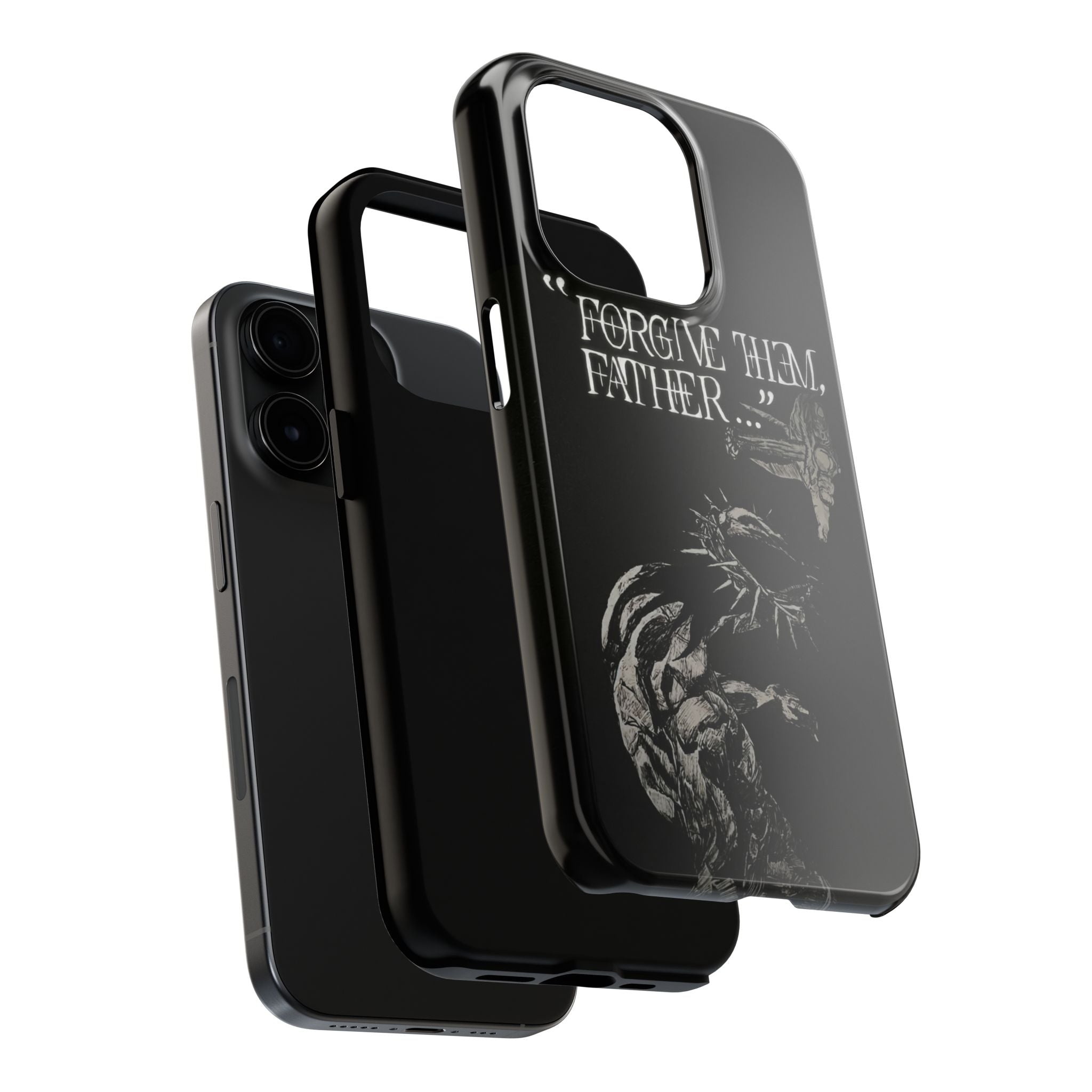'Father Forgive Them' Tough Phone Case — Protective Christian Message Phone Case