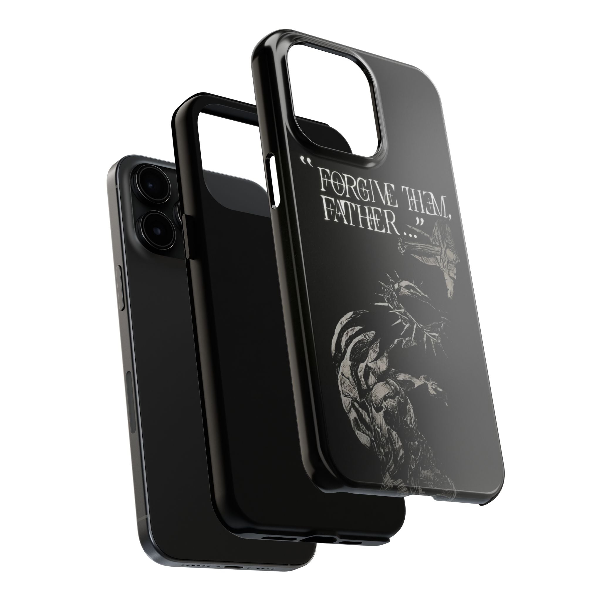 'Father Forgive Them' Tough Phone Case — Protective Christian Message Phone Case