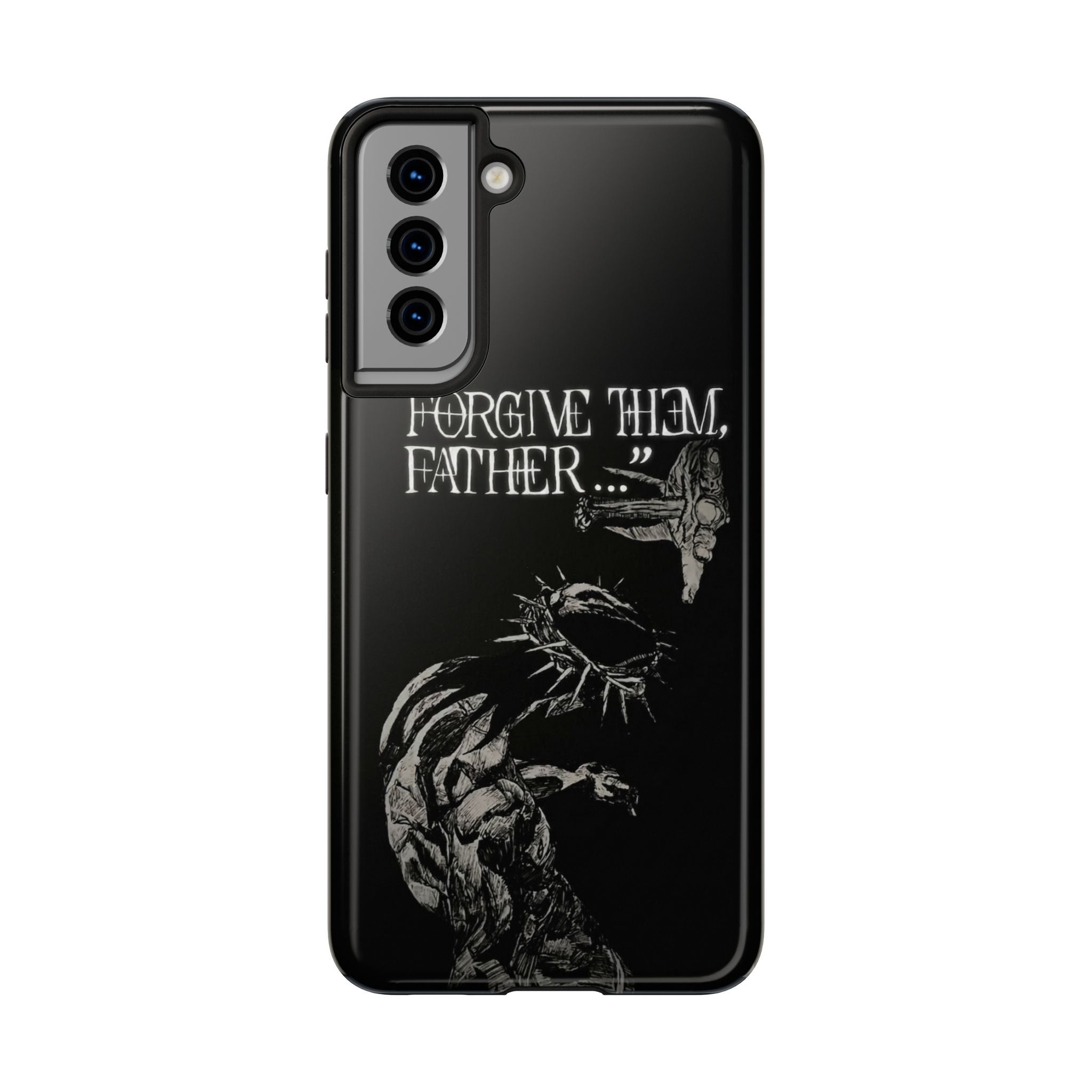 'Father Forgive Them' Tough Phone Case — Protective Christian Message Phone Case