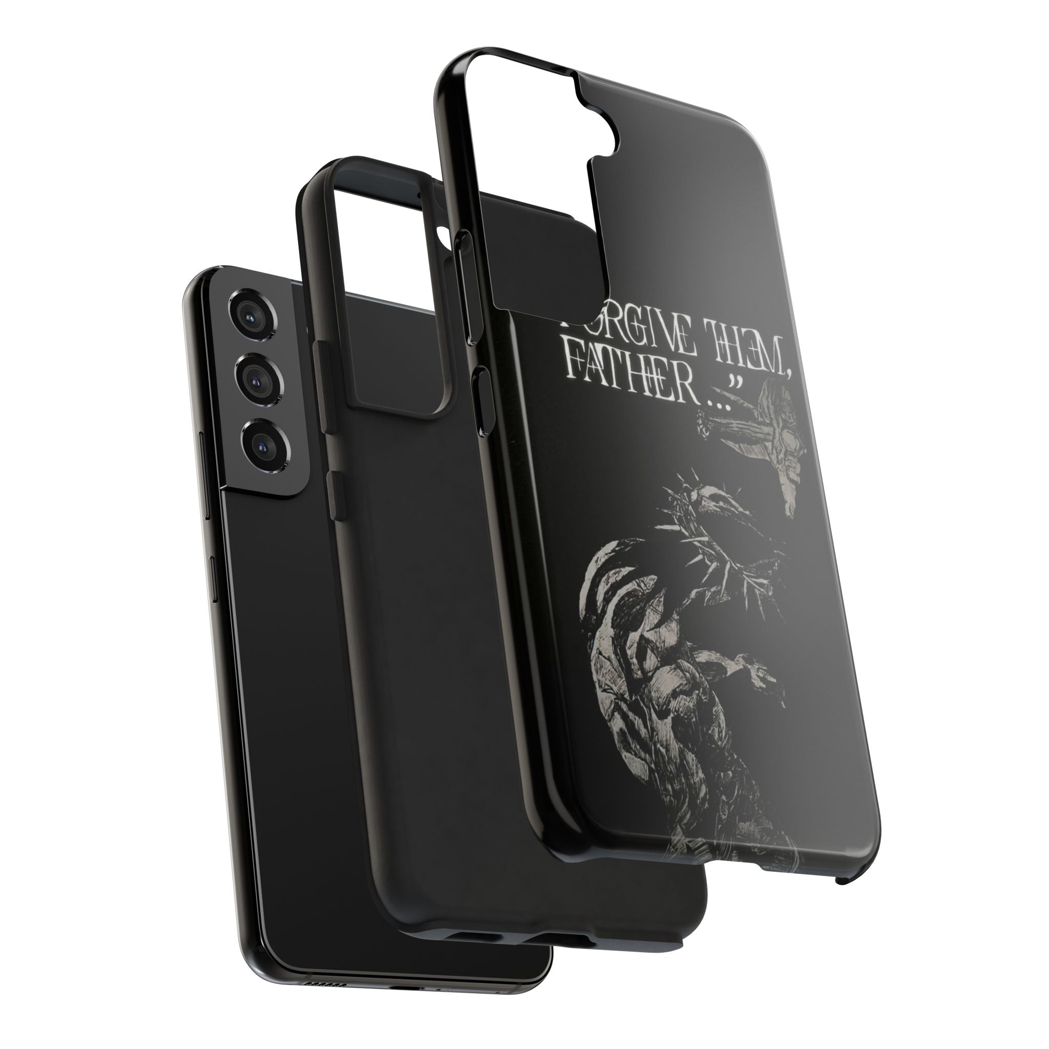 'Father Forgive Them' Tough Phone Case — Protective Christian Message Phone Case