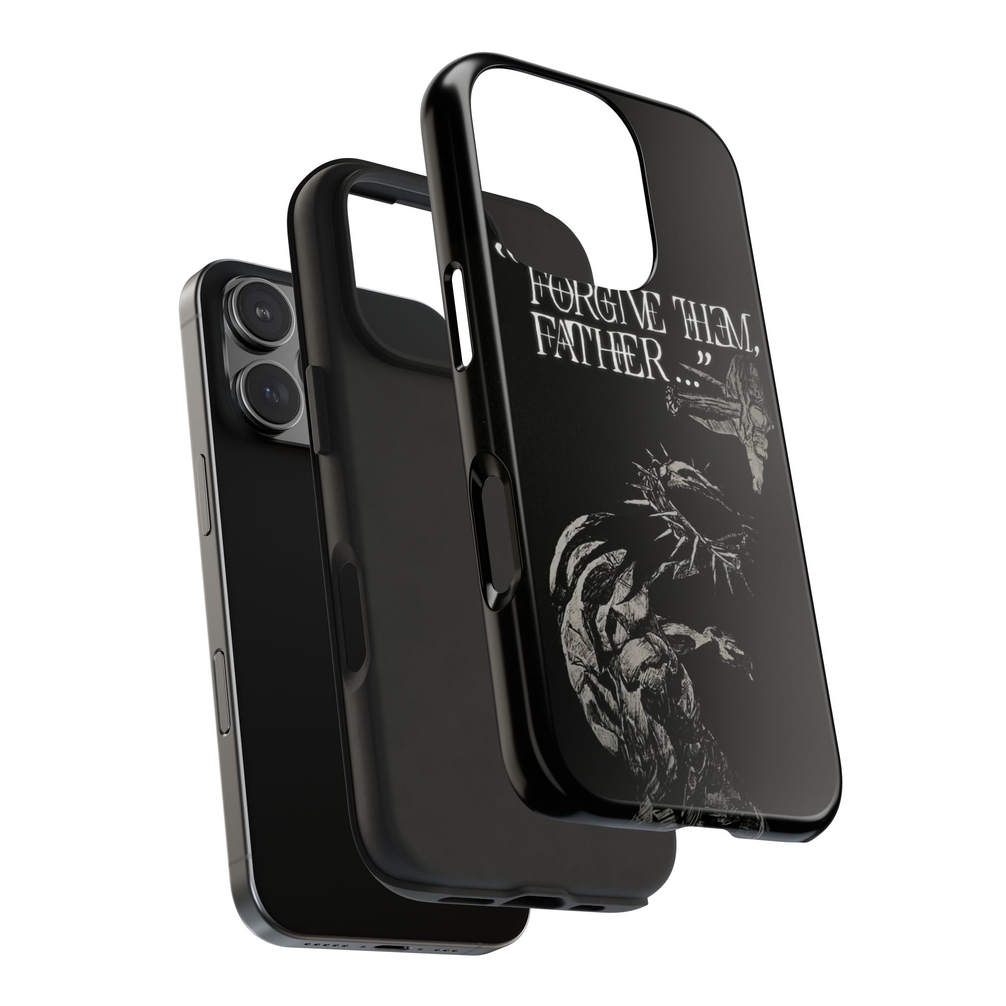 'Father Forgive Them' Tough Phone Case — Protective Christian Message Phone Case
