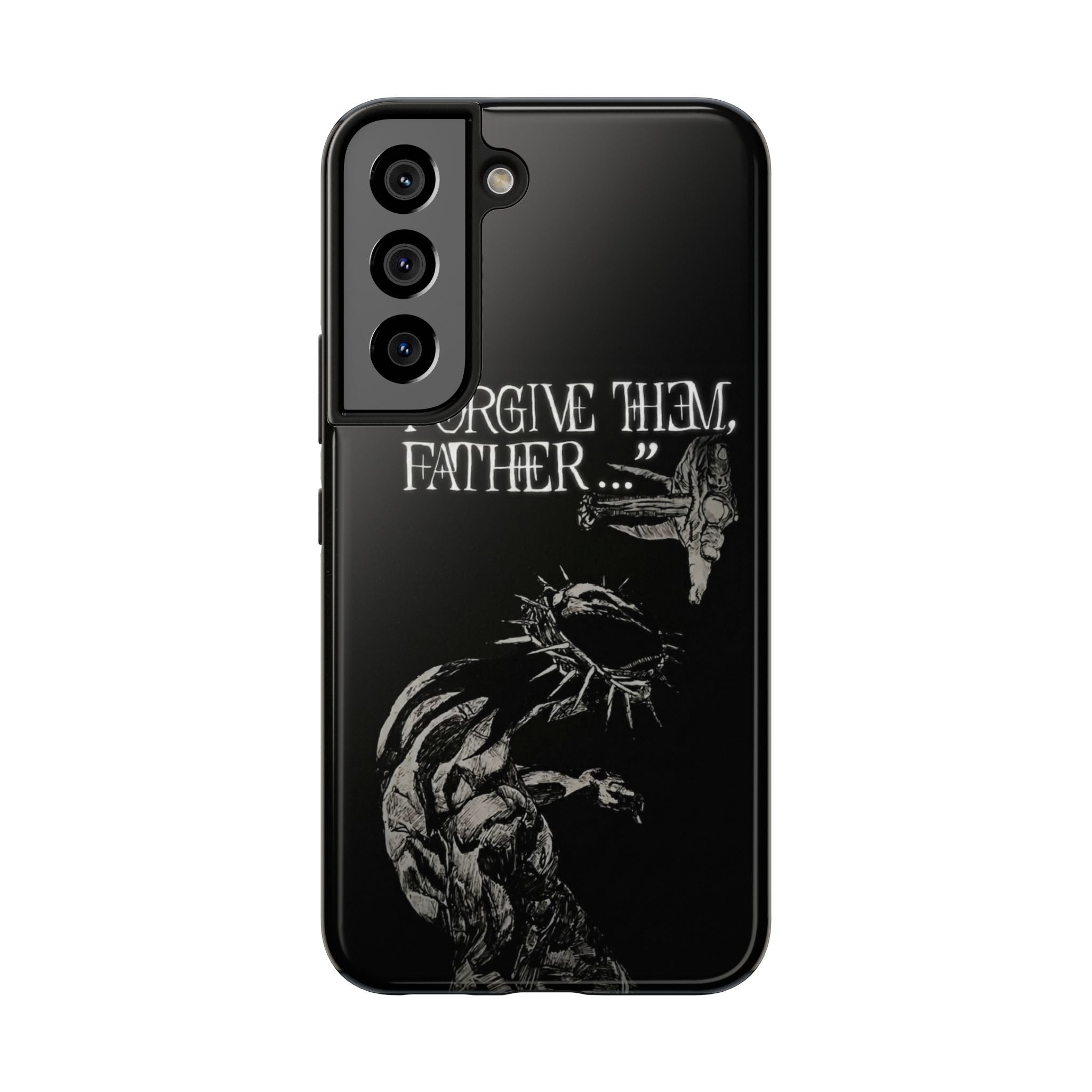 'Father Forgive Them' Tough Phone Case — Protective Christian Message Phone Case
